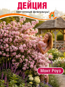 Дейция Монт Роуз (гибридная)